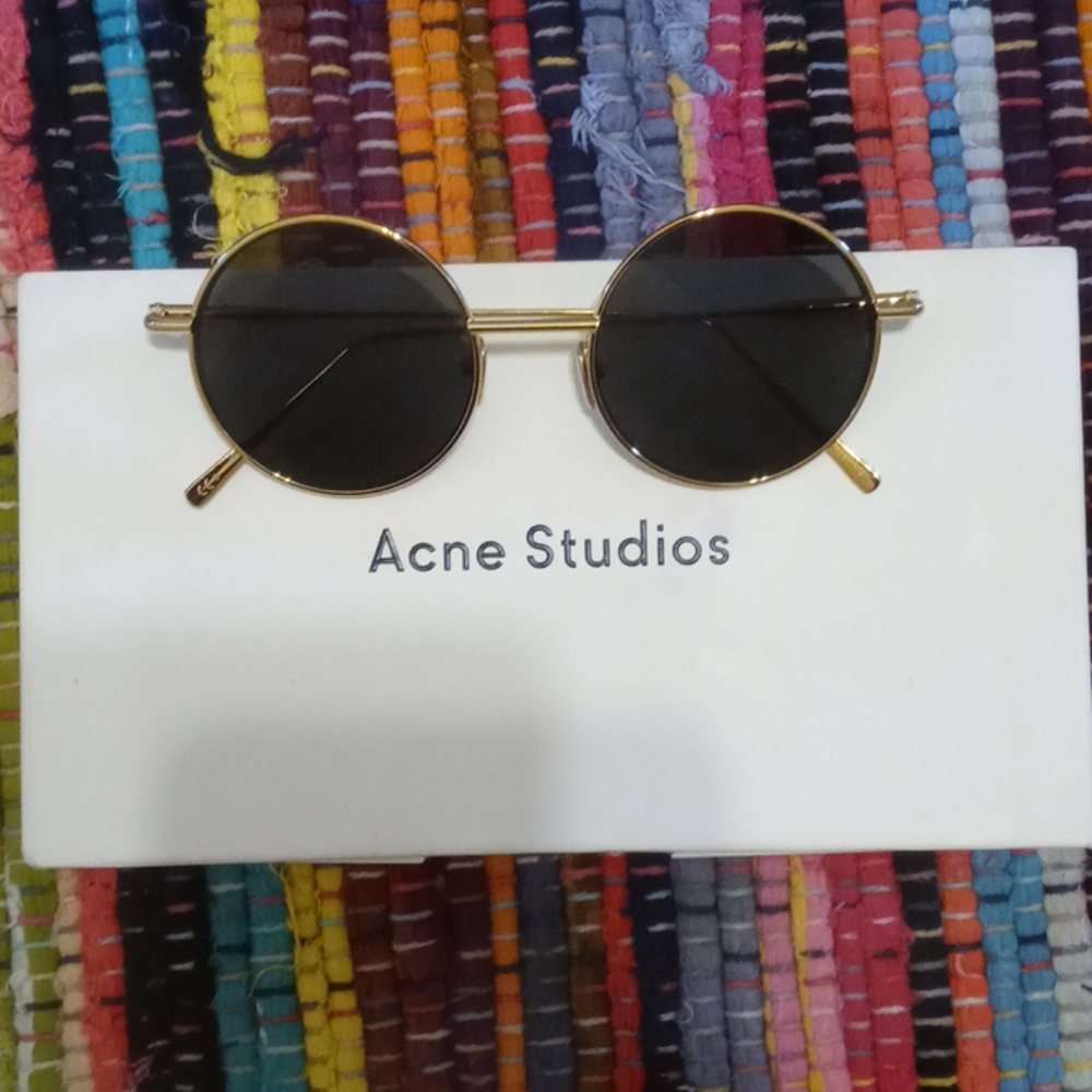 100% authentic Acne Studios Gold Scientist Sunglas
